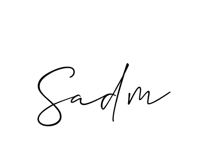 Also we have Sadm name is the best signature style. Create professional handwritten signature collection using Allison_Script autograph style. Sadm signature style 2 images and pictures png