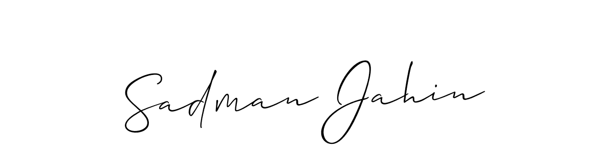 Make a beautiful signature design for name Sadman Jahin. Use this online signature maker to create a handwritten signature for free. Sadman Jahin signature style 2 images and pictures png