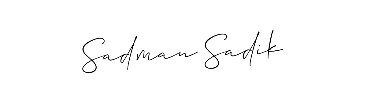 Make a beautiful signature design for name Sadman Sadik. Use this online signature maker to create a handwritten signature for free. Sadman Sadik signature style 2 images and pictures png