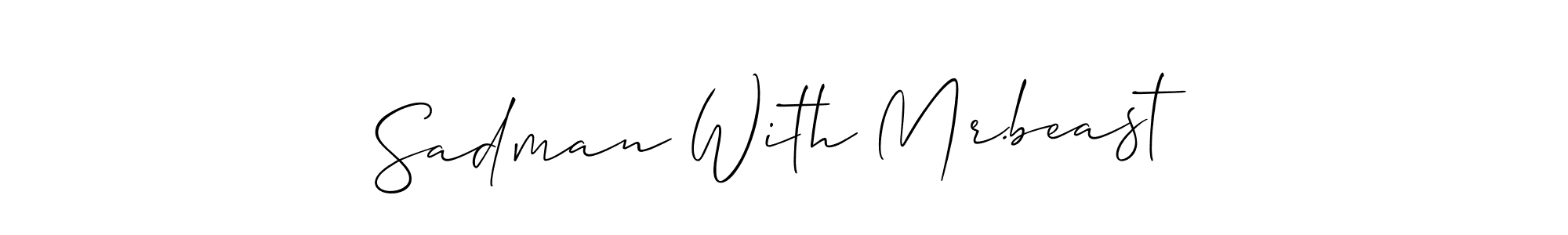 Make a beautiful signature design for name Sadman With Mr.beast. Use this online signature maker to create a handwritten signature for free. Sadman With Mr.beast signature style 2 images and pictures png