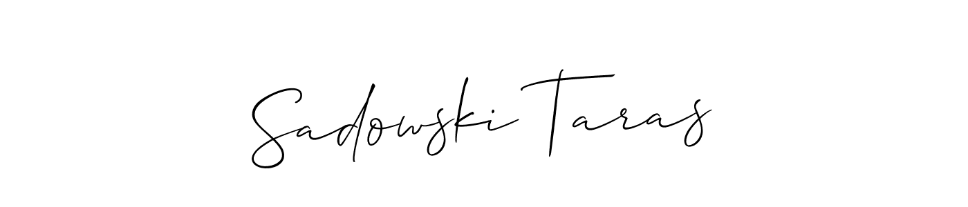 Sadowski Taras stylish signature style. Best Handwritten Sign (Allison_Script) for my name. Handwritten Signature Collection Ideas for my name Sadowski Taras. Sadowski Taras signature style 2 images and pictures png