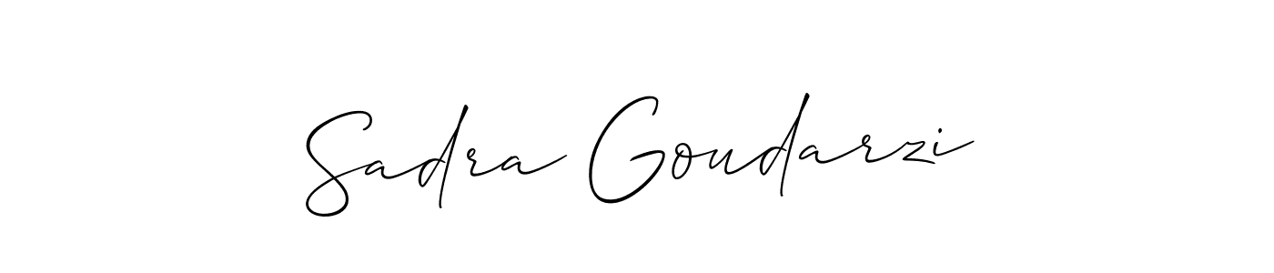 Check out images of Autograph of Sadra Goudarzi name. Actor Sadra Goudarzi Signature Style. Allison_Script is a professional sign style online. Sadra Goudarzi signature style 2 images and pictures png