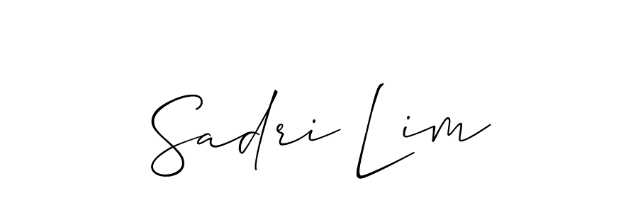 You should practise on your own different ways (Allison_Script) to write your name (Sadri Lim) in signature. don't let someone else do it for you. Sadri Lim signature style 2 images and pictures png