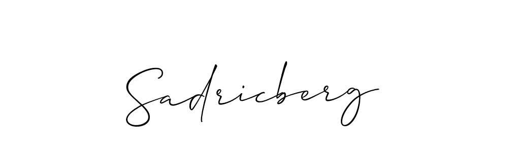 if you are searching for the best signature style for your name Sadricberg. so please give up your signature search. here we have designed multiple signature styles  using Allison_Script. Sadricberg signature style 2 images and pictures png