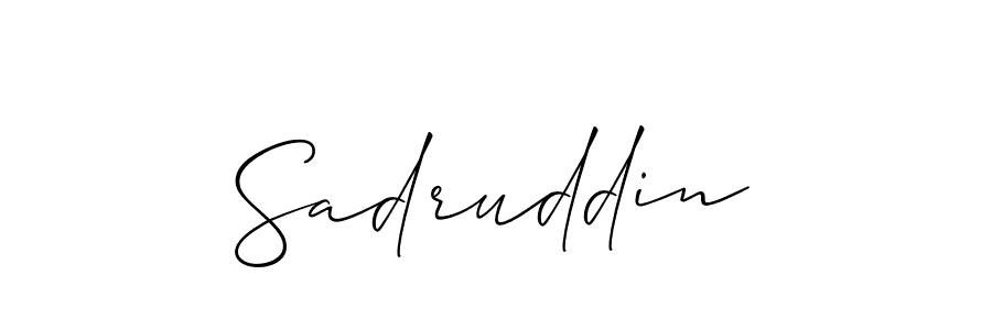 Allison_Script is a professional signature style that is perfect for those who want to add a touch of class to their signature. It is also a great choice for those who want to make their signature more unique. Get Sadruddin name to fancy signature for free. Sadruddin signature style 2 images and pictures png