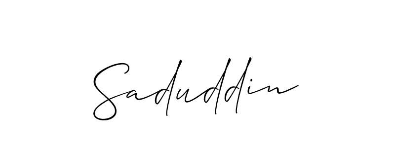 How to Draw Saduddin signature style? Allison_Script is a latest design signature styles for name Saduddin. Saduddin signature style 2 images and pictures png