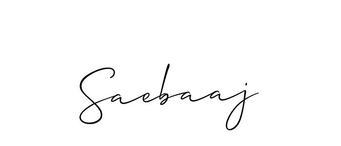 How to make Saebaaj name signature. Use Allison_Script style for creating short signs online. This is the latest handwritten sign. Saebaaj signature style 2 images and pictures png
