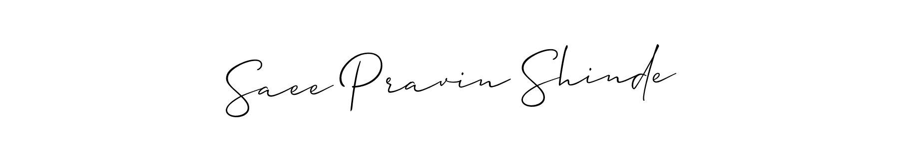 You can use this online signature creator to create a handwritten signature for the name Saee Pravin Shinde. This is the best online autograph maker. Saee Pravin Shinde signature style 2 images and pictures png