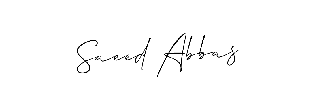 It looks lik you need a new signature style for name Saeed Abbas. Design unique handwritten (Allison_Script) signature with our free signature maker in just a few clicks. Saeed Abbas signature style 2 images and pictures png
