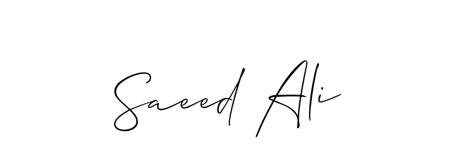 You can use this online signature creator to create a handwritten signature for the name Saeed Ali. This is the best online autograph maker. Saeed Ali signature style 2 images and pictures png