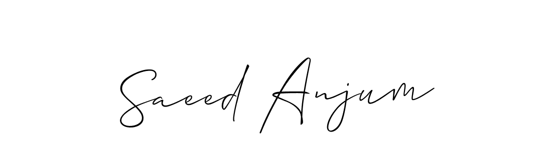 Also You can easily find your signature by using the search form. We will create Saeed Anjum name handwritten signature images for you free of cost using Allison_Script sign style. Saeed Anjum signature style 2 images and pictures png