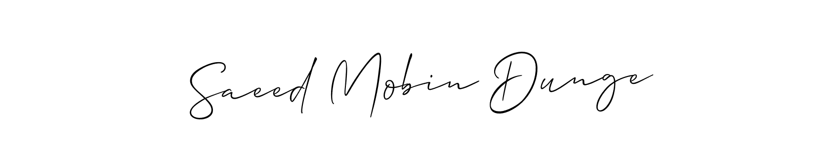 Check out images of Autograph of Saeed Mobin Dunge name. Actor Saeed Mobin Dunge Signature Style. Allison_Script is a professional sign style online. Saeed Mobin Dunge signature style 2 images and pictures png