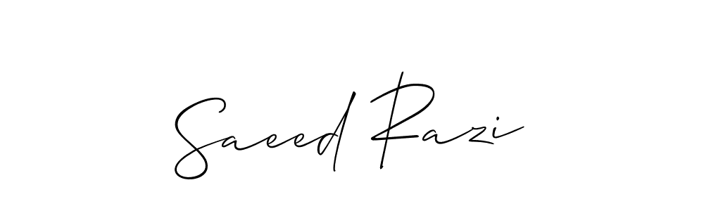 You can use this online signature creator to create a handwritten signature for the name Saeed Razi. This is the best online autograph maker. Saeed Razi signature style 2 images and pictures png