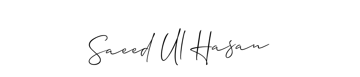 Similarly Allison_Script is the best handwritten signature design. Signature creator online .You can use it as an online autograph creator for name Saeed Ul Hasan. Saeed Ul Hasan signature style 2 images and pictures png