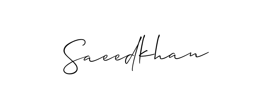 You can use this online signature creator to create a handwritten signature for the name Saeedkhan. This is the best online autograph maker. Saeedkhan signature style 2 images and pictures png