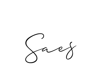 Make a beautiful signature design for name Saes. Use this online signature maker to create a handwritten signature for free. Saes signature style 2 images and pictures png