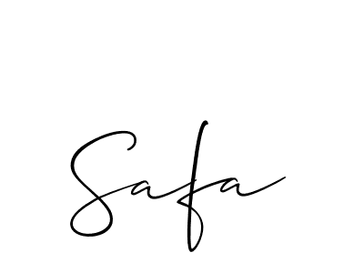 How to make Safa name signature. Use Allison_Script style for creating short signs online. This is the latest handwritten sign. Safa signature style 2 images and pictures png