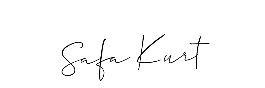 Use a signature maker to create a handwritten signature online. With this signature software, you can design (Allison_Script) your own signature for name Safa Kurt. Safa Kurt signature style 2 images and pictures png
