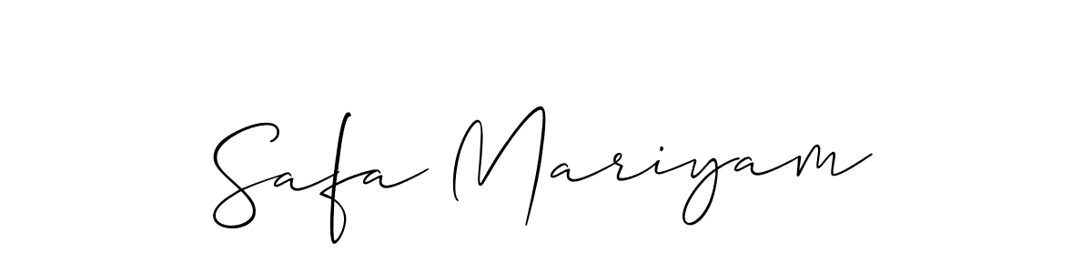 Best and Professional Signature Style for Safa Mariyam. Allison_Script Best Signature Style Collection. Safa Mariyam signature style 2 images and pictures png