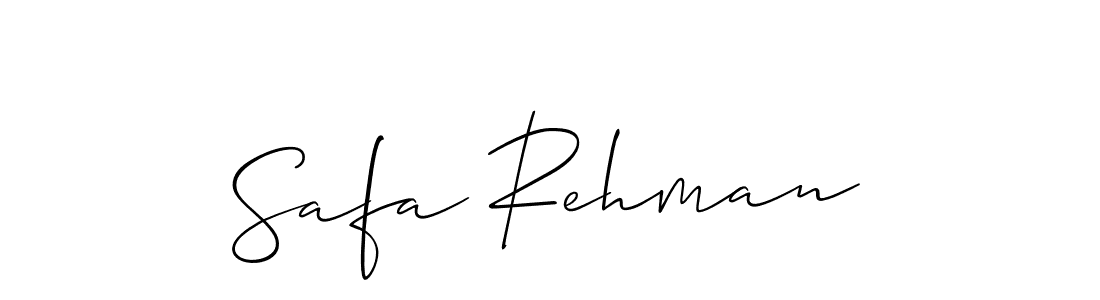 if you are searching for the best signature style for your name Safa Rehman. so please give up your signature search. here we have designed multiple signature styles  using Allison_Script. Safa Rehman signature style 2 images and pictures png