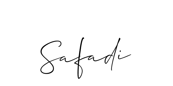 It looks lik you need a new signature style for name Safadi. Design unique handwritten (Allison_Script) signature with our free signature maker in just a few clicks. Safadi signature style 2 images and pictures png