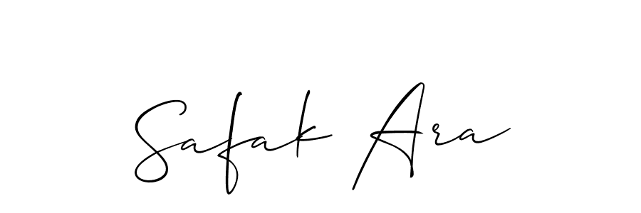 How to make Safak Ara signature? Allison_Script is a professional autograph style. Create handwritten signature for Safak Ara name. Safak Ara signature style 2 images and pictures png