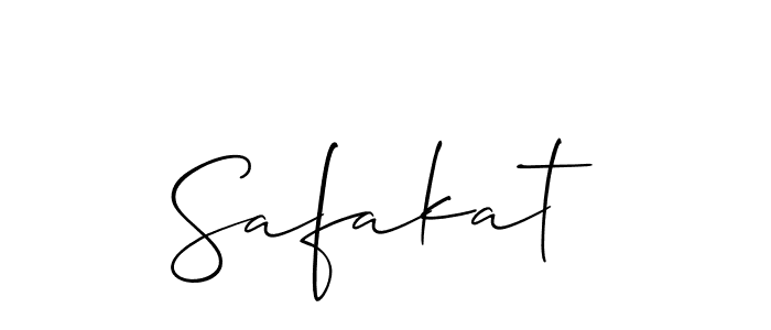 It looks lik you need a new signature style for name Safakat. Design unique handwritten (Allison_Script) signature with our free signature maker in just a few clicks. Safakat signature style 2 images and pictures png