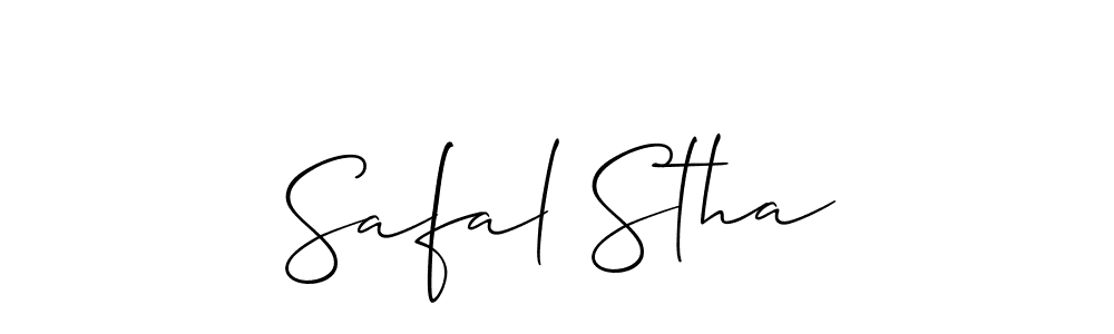 Here are the top 10 professional signature styles for the name Safal Stha. These are the best autograph styles you can use for your name. Safal Stha signature style 2 images and pictures png