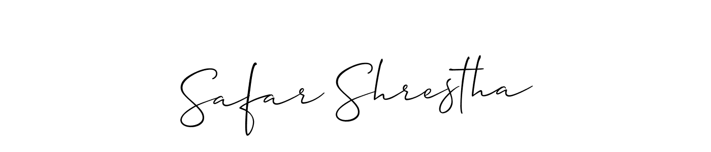 Once you've used our free online signature maker to create your best signature Allison_Script style, it's time to enjoy all of the benefits that Safar Shrestha name signing documents. Safar Shrestha signature style 2 images and pictures png
