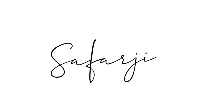 How to make Safarji signature? Allison_Script is a professional autograph style. Create handwritten signature for Safarji name. Safarji signature style 2 images and pictures png