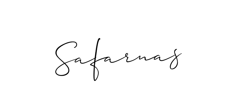 Create a beautiful signature design for name Safarnas. With this signature (Allison_Script) fonts, you can make a handwritten signature for free. Safarnas signature style 2 images and pictures png