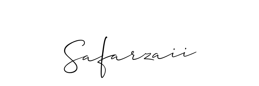 How to make Safarzaii name signature. Use Allison_Script style for creating short signs online. This is the latest handwritten sign. Safarzaii signature style 2 images and pictures png