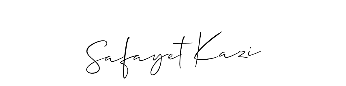 Safayet Kazi stylish signature style. Best Handwritten Sign (Allison_Script) for my name. Handwritten Signature Collection Ideas for my name Safayet Kazi. Safayet Kazi signature style 2 images and pictures png