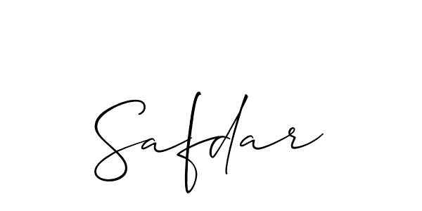 How to Draw Safdar signature style? Allison_Script is a latest design signature styles for name Safdar. Safdar signature style 2 images and pictures png