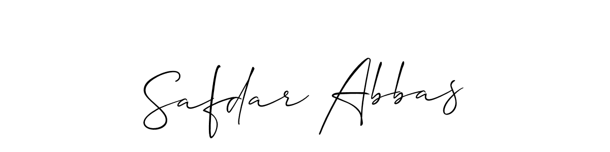 Safdar Abbas stylish signature style. Best Handwritten Sign (Allison_Script) for my name. Handwritten Signature Collection Ideas for my name Safdar Abbas. Safdar Abbas signature style 2 images and pictures png