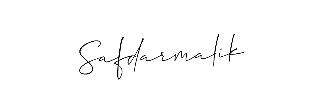 Safdarmalik stylish signature style. Best Handwritten Sign (Allison_Script) for my name. Handwritten Signature Collection Ideas for my name Safdarmalik. Safdarmalik signature style 2 images and pictures png