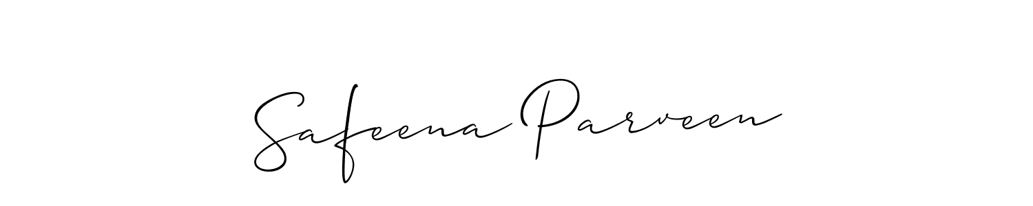 Also You can easily find your signature by using the search form. We will create Safeena Parveen name handwritten signature images for you free of cost using Allison_Script sign style. Safeena Parveen signature style 2 images and pictures png