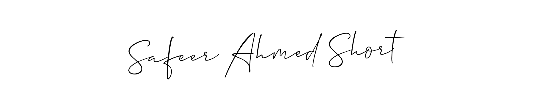 How to make Safeer Ahmed Short name signature. Use Allison_Script style for creating short signs online. This is the latest handwritten sign. Safeer Ahmed Short signature style 2 images and pictures png