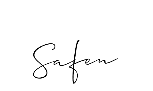 Make a short Safen signature style. Manage your documents anywhere anytime using Allison_Script. Create and add eSignatures, submit forms, share and send files easily. Safen signature style 2 images and pictures png