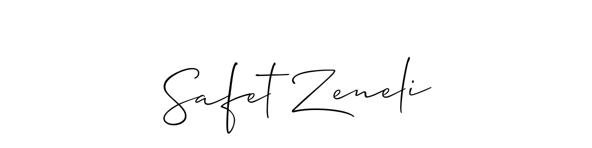 Make a short Safet Zeneli signature style. Manage your documents anywhere anytime using Allison_Script. Create and add eSignatures, submit forms, share and send files easily. Safet Zeneli signature style 2 images and pictures png