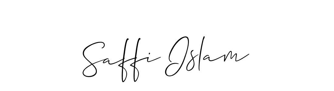 How to Draw Saffi Islam signature style? Allison_Script is a latest design signature styles for name Saffi Islam. Saffi Islam signature style 2 images and pictures png