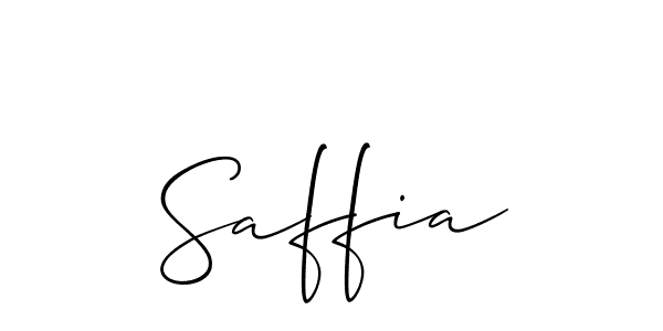 How to make Saffia name signature. Use Allison_Script style for creating short signs online. This is the latest handwritten sign. Saffia signature style 2 images and pictures png
