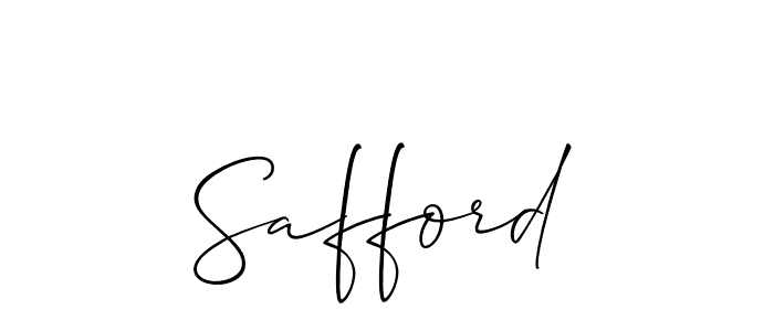The best way (Allison_Script) to make a short signature is to pick only two or three words in your name. The name Safford include a total of six letters. For converting this name. Safford signature style 2 images and pictures png