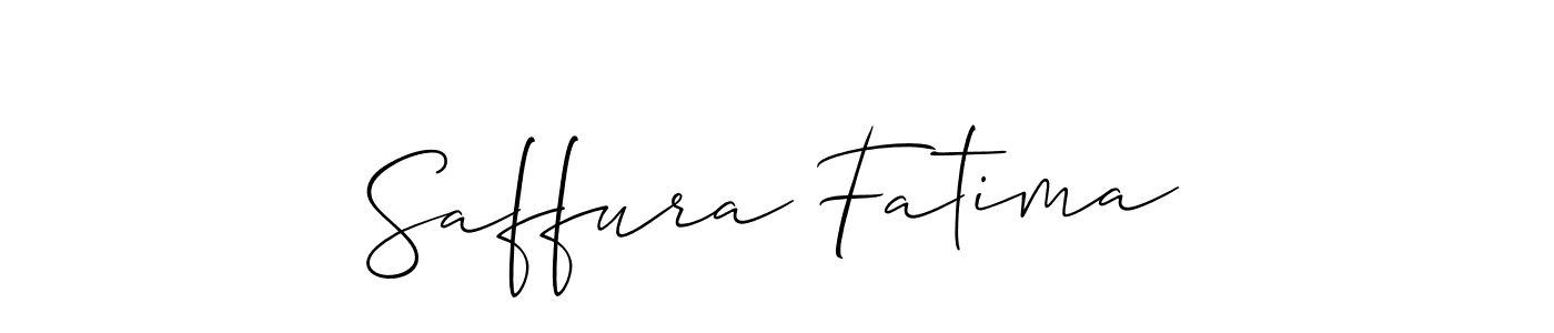 How to make Saffura Fatima signature? Allison_Script is a professional autograph style. Create handwritten signature for Saffura Fatima name. Saffura Fatima signature style 2 images and pictures png