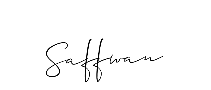 if you are searching for the best signature style for your name Saffwan. so please give up your signature search. here we have designed multiple signature styles  using Allison_Script. Saffwan signature style 2 images and pictures png