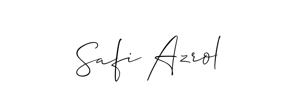 This is the best signature style for the Safi Azrol name. Also you like these signature font (Allison_Script). Mix name signature. Safi Azrol signature style 2 images and pictures png