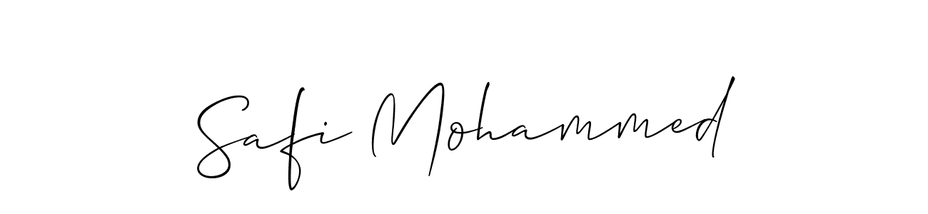 How to make Safi Mohammed name signature. Use Allison_Script style for creating short signs online. This is the latest handwritten sign. Safi Mohammed signature style 2 images and pictures png