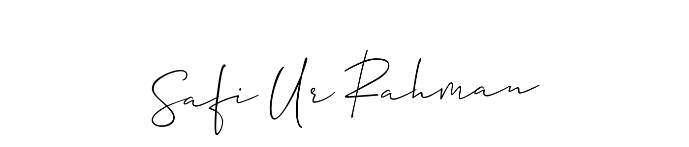 Make a beautiful signature design for name Safi Ur Rahman. With this signature (Allison_Script) style, you can create a handwritten signature for free. Safi Ur Rahman signature style 2 images and pictures png