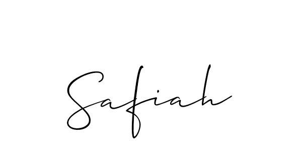 Allison_Script is a professional signature style that is perfect for those who want to add a touch of class to their signature. It is also a great choice for those who want to make their signature more unique. Get Safiah name to fancy signature for free. Safiah signature style 2 images and pictures png