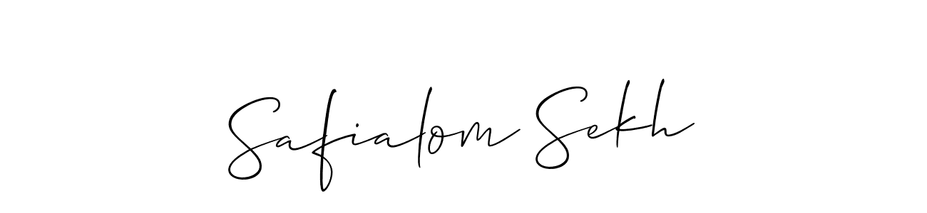 How to make Safialom Sekh signature? Allison_Script is a professional autograph style. Create handwritten signature for Safialom Sekh name. Safialom Sekh signature style 2 images and pictures png